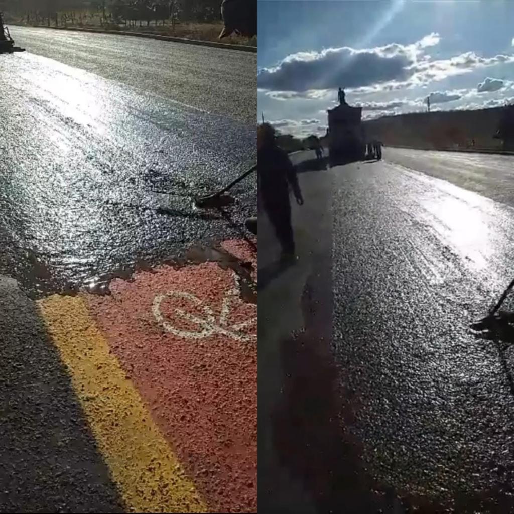 Ciclofaixa Implantada No Meio De Rodovia Do Piau Apagada Ap S